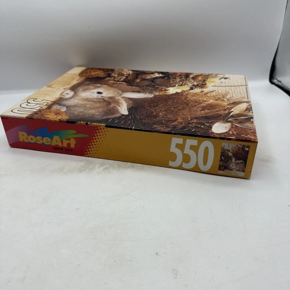 Rose Art 550 Piece Puzzle Brown Bunny  1996‎ Factory Sealed 99999RA Model #
